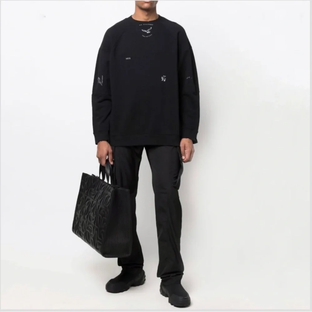 TTSWTRS  Logo Crew Neck Black Sweatshirt UNIFIT Distressed - Picture 2 of 11